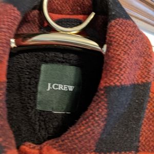 JCrew all wool,buffalo check Sherpa lined jacket